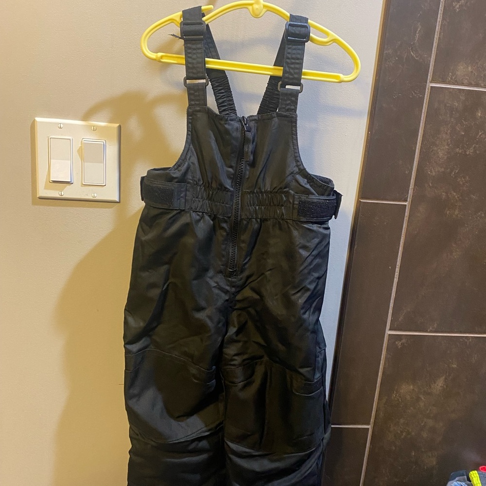 Black Snow Bib Overalls